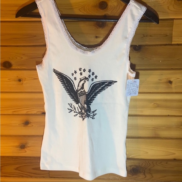Bandit Brand eagle lace trim tank top - Picture 6 of 11